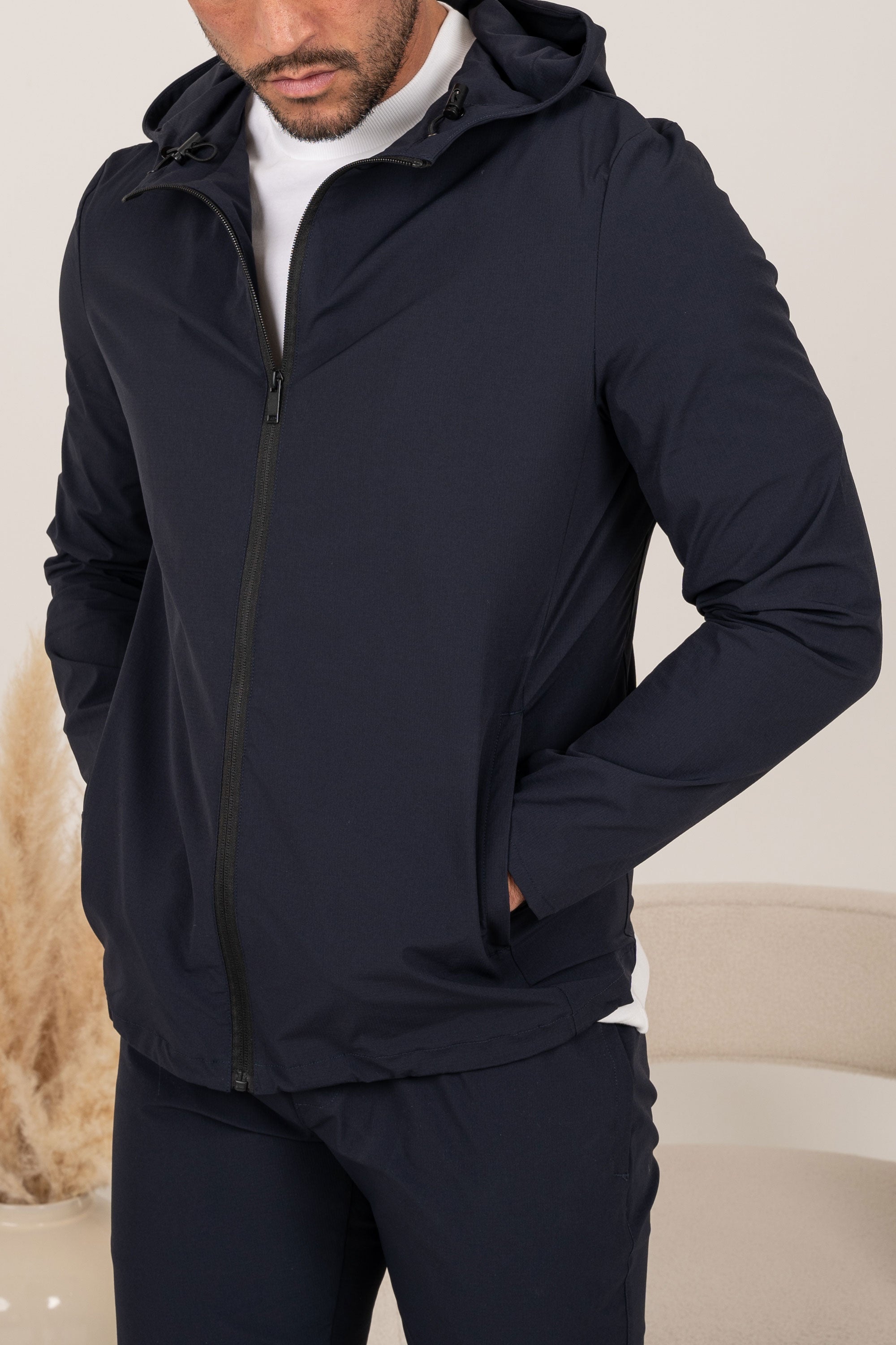 Premium Technical Windbreaker Jacket - Navy | Xtralitty