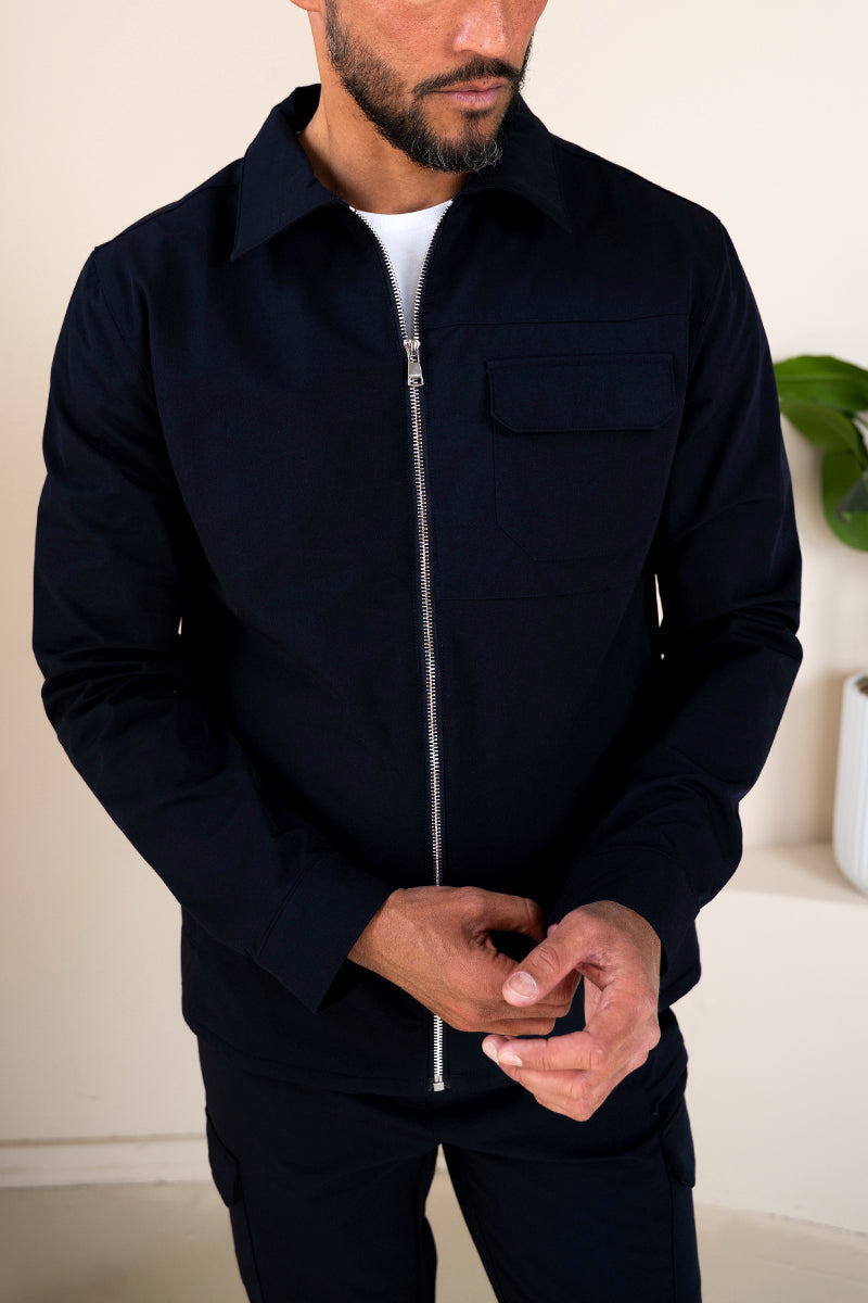 Premium Detail Cargo Jacket V2 - Navy | Xtralitty