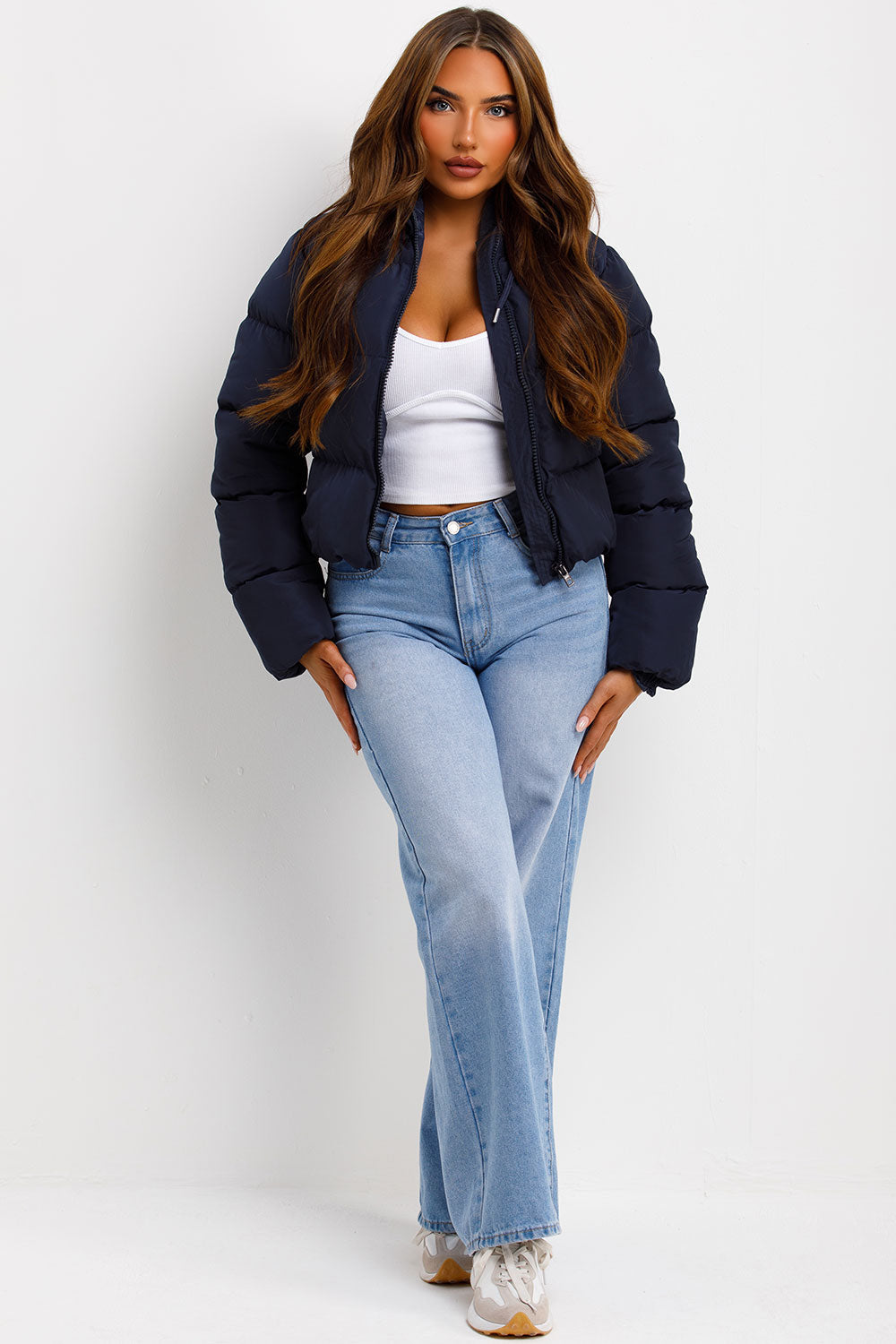 Navy Hooded Puffer Jacket | Xtralitty