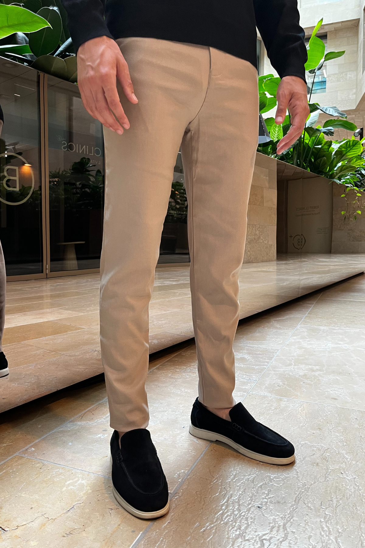 Faro Stretch Pantalon - Beige