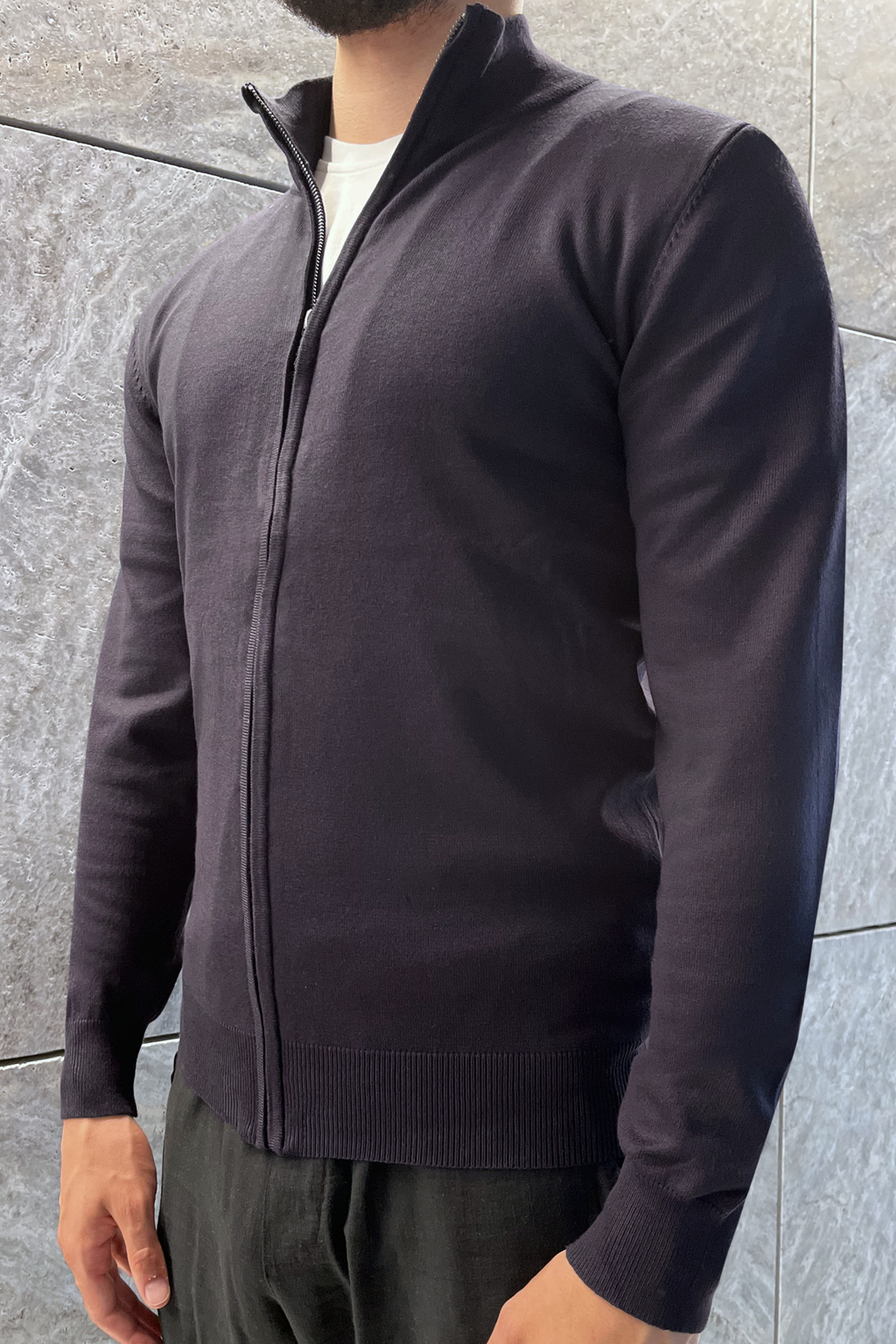 Faro Full Zip Sweater - Donkerblauw