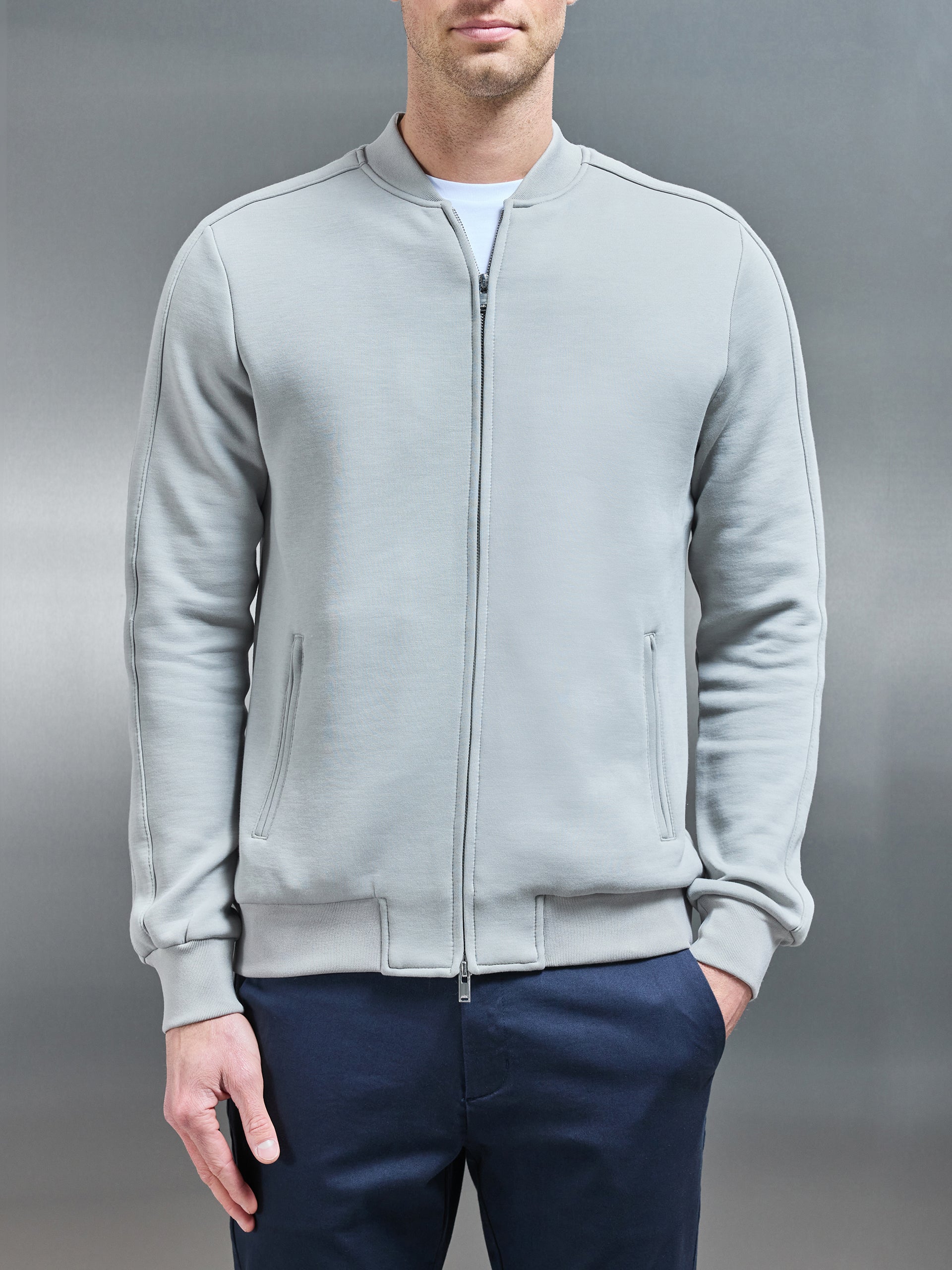 Smart Jersey Bomber Jacket in Stone by Xtralitty — Apparel premium streetwear