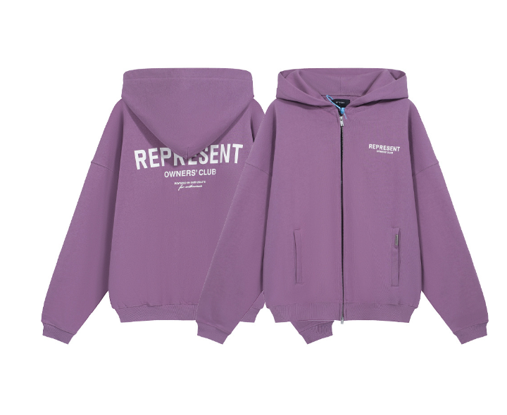 RP Zip Hoodie Purple – Represent Streetwear | XTRALITTY