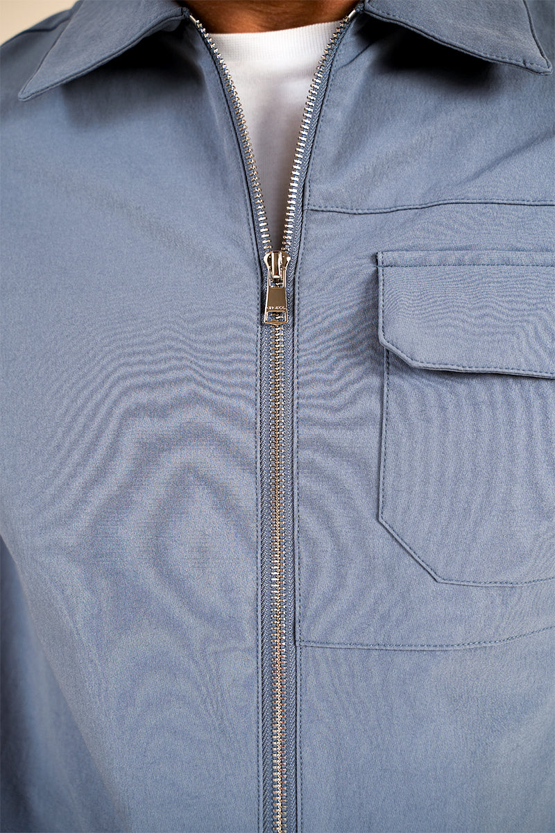 Premium Detail Cargo Jacket V2 - Steel Blue | Xtralitty