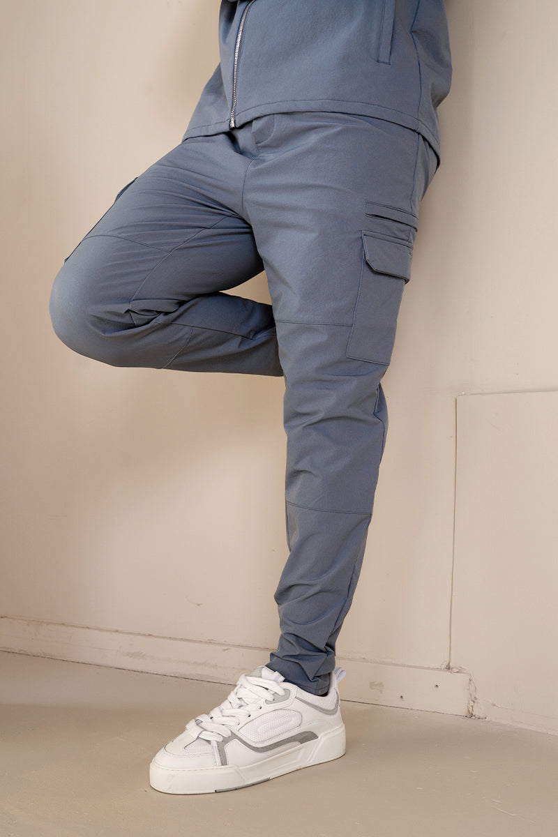 Premium Detail Cargo Pants V2 - Steel Blue | Xtralitty