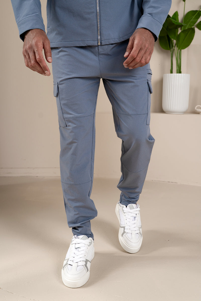 Premium Detail Cargo Pants V2 - Steel Blue | Xtralitty
