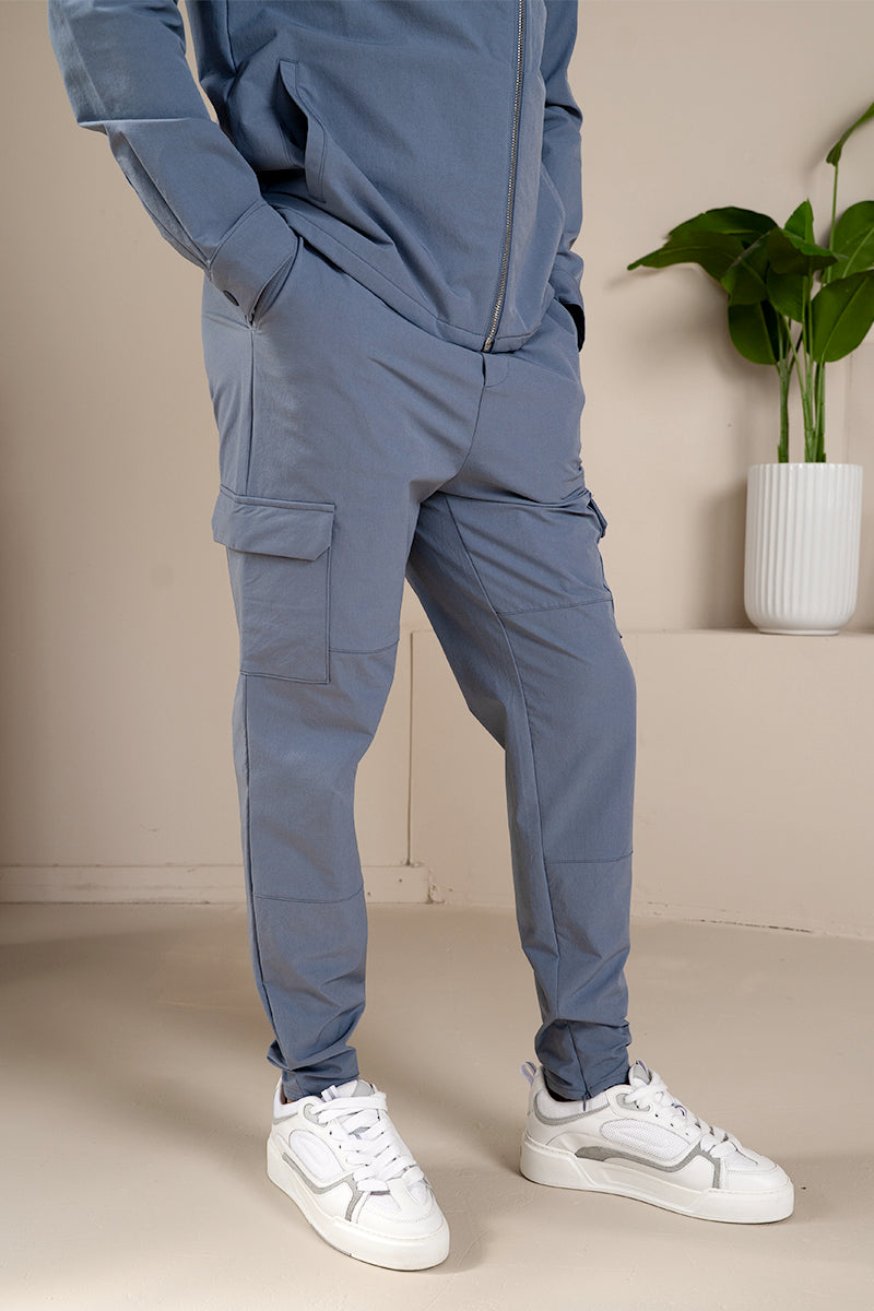 Premium Detail Cargo Pants V2 - Steel Blue | Xtralitty