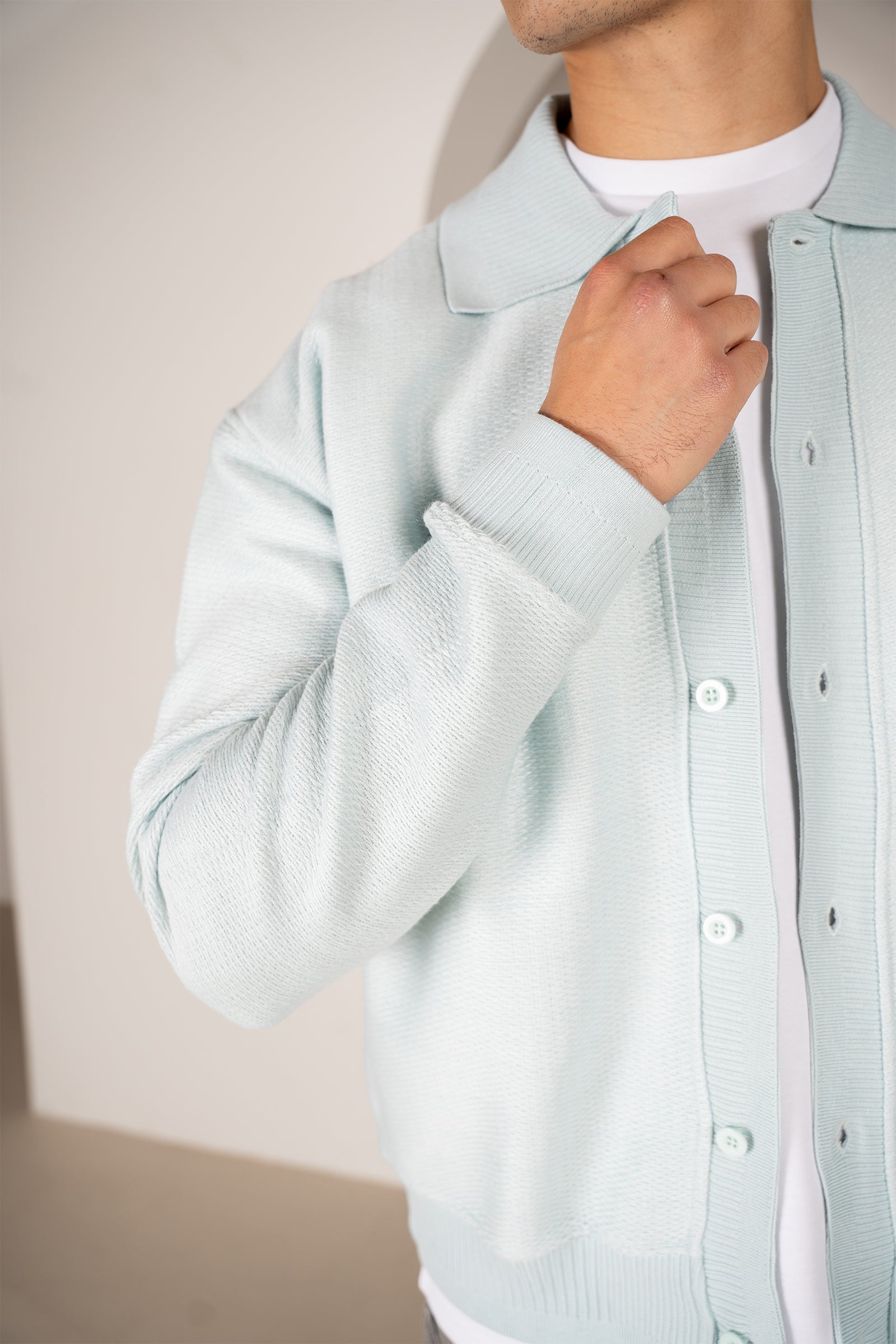 Premium Textured Cardigan - Soft Teal | Xtralitty