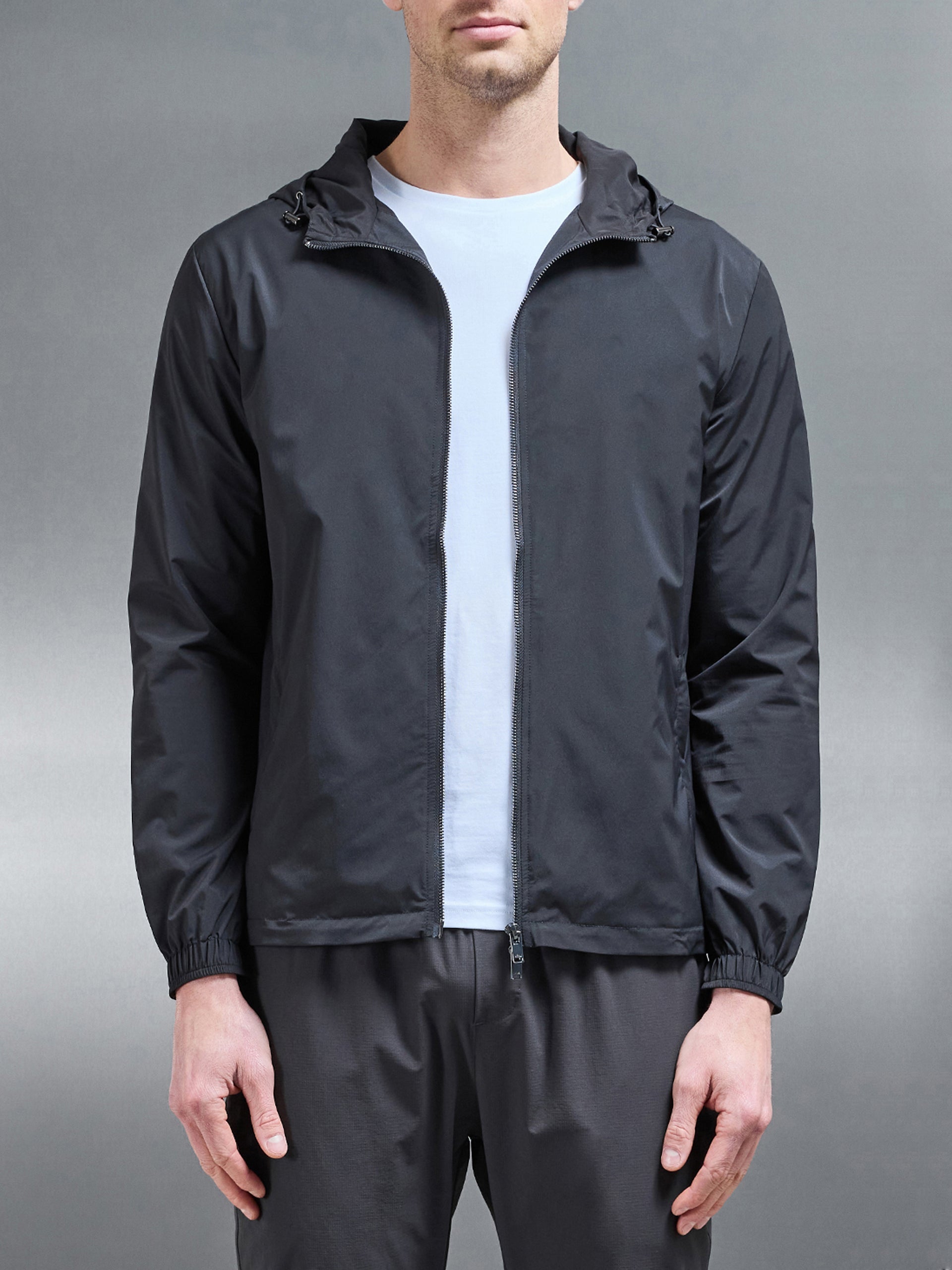 Utility Shell Windbreaker in Grey by Xtralitty — Apparel premium streetwear