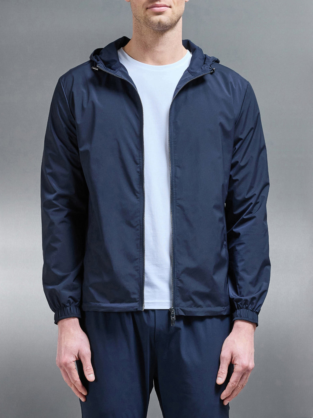 Utility Shell Windbreaker in Navy by Xtralitty — Apparel premium streetwear