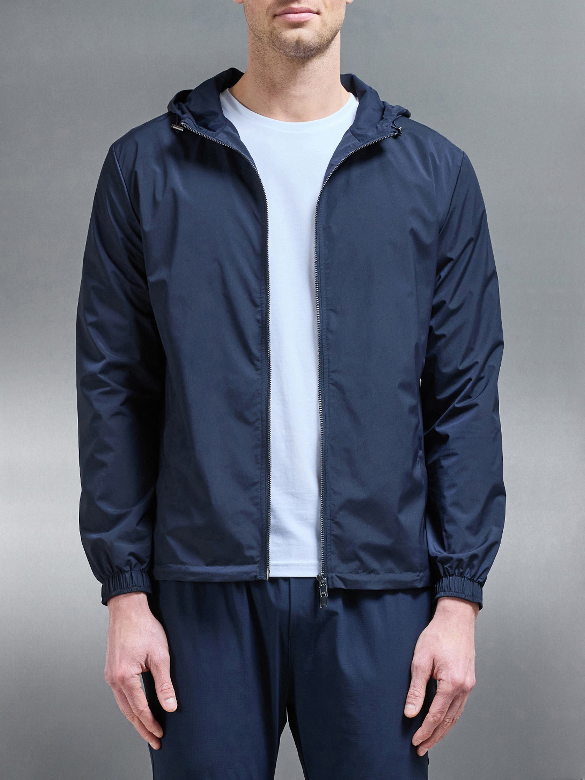 Utility Shell Windbreaker in Navy by Xtralitty — Apparel premium streetwear