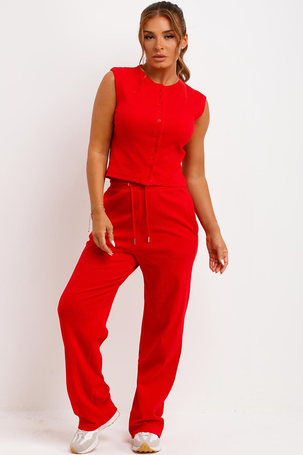 Sleeveless Top and Trouser Loungewear Co Ord Set | Xtralitty