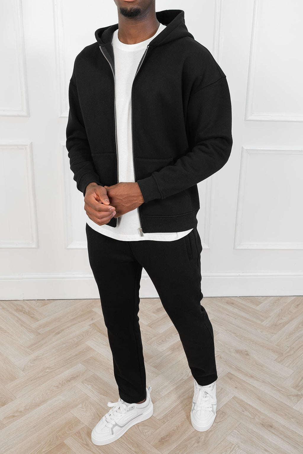 Premium Luxe Zip Up Hoody - Black | Xtralitty