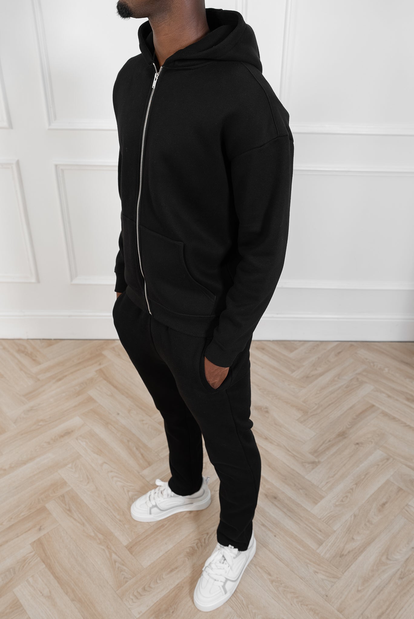 Premium Luxe Zip Up Hoody - Black | Xtralitty