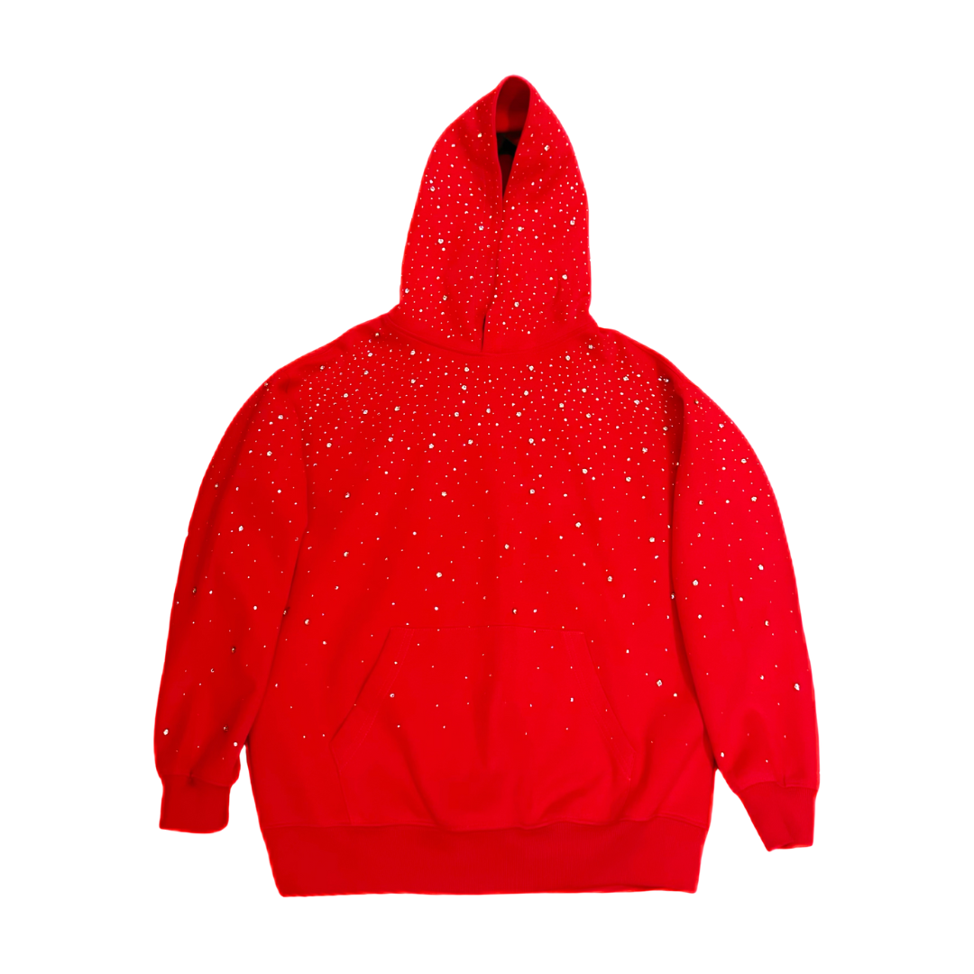 Glitter Hoodie – Rhinestone Galaxy (Unisex, Oversized)