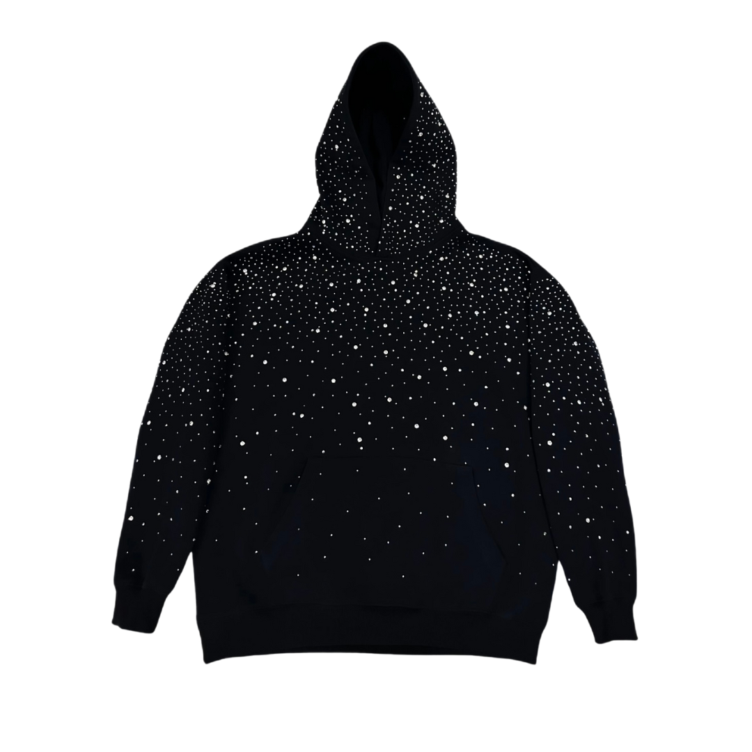 Glitter Hoodie – Rhinestone Galaxy (Unisex, Oversized)