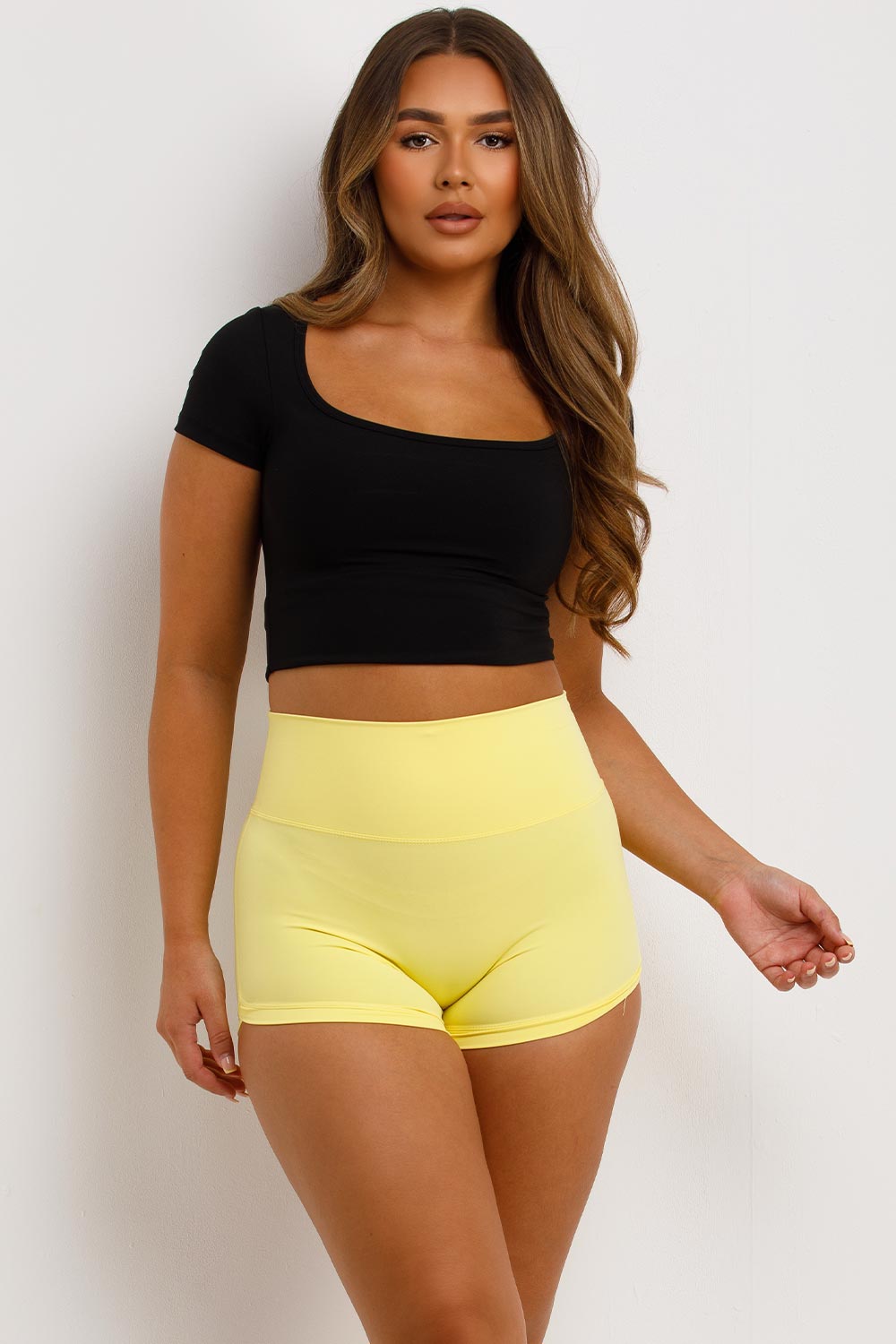 Gym Seamless Shorts Yellow | Xtralitty