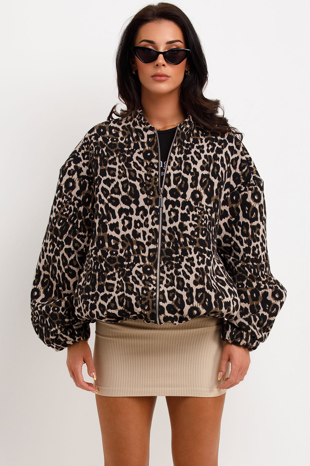 Leopard Print Bomber Jacket | Xtralitty