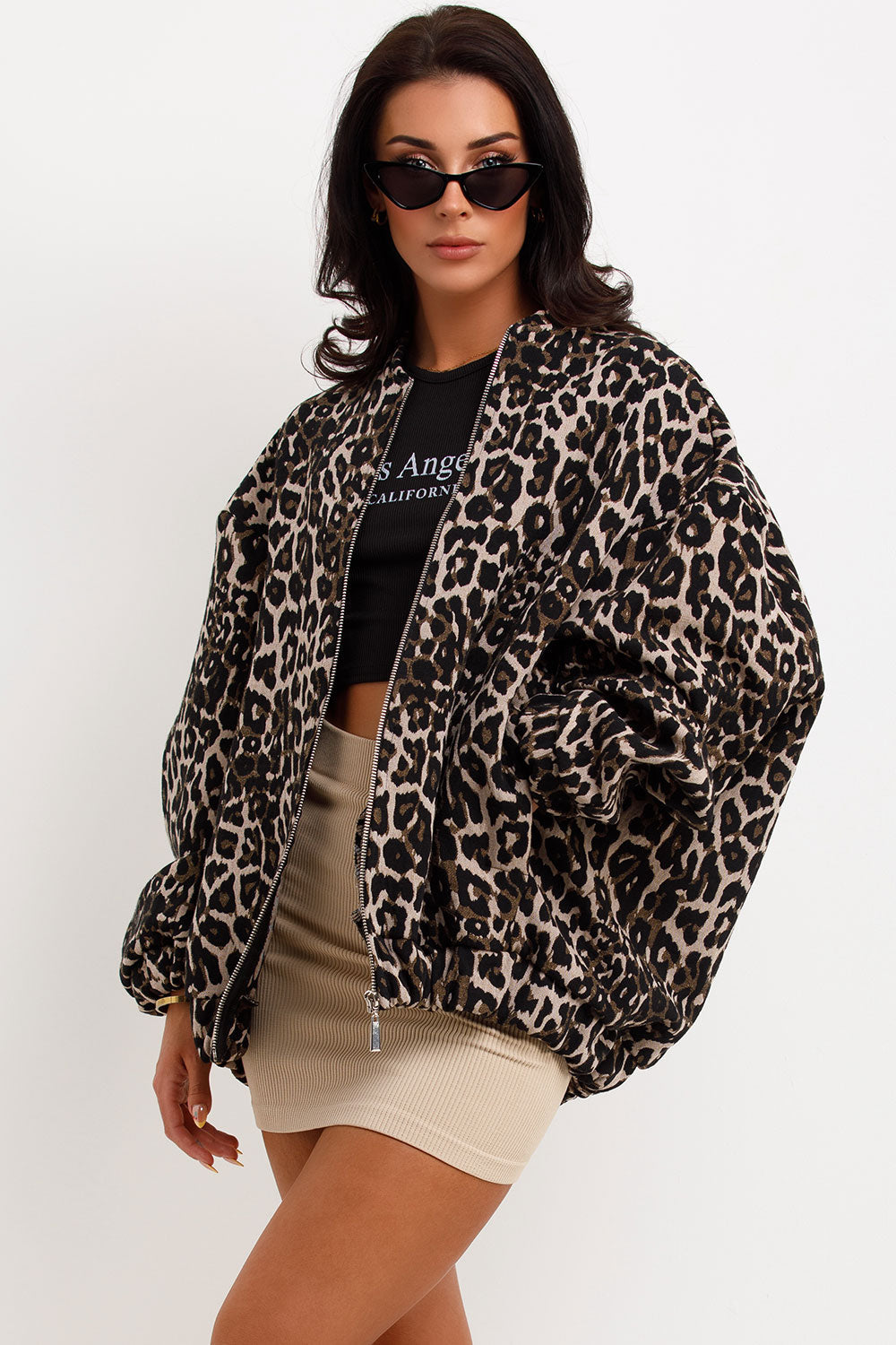 Leopard Print Bomber Jacket | Xtralitty