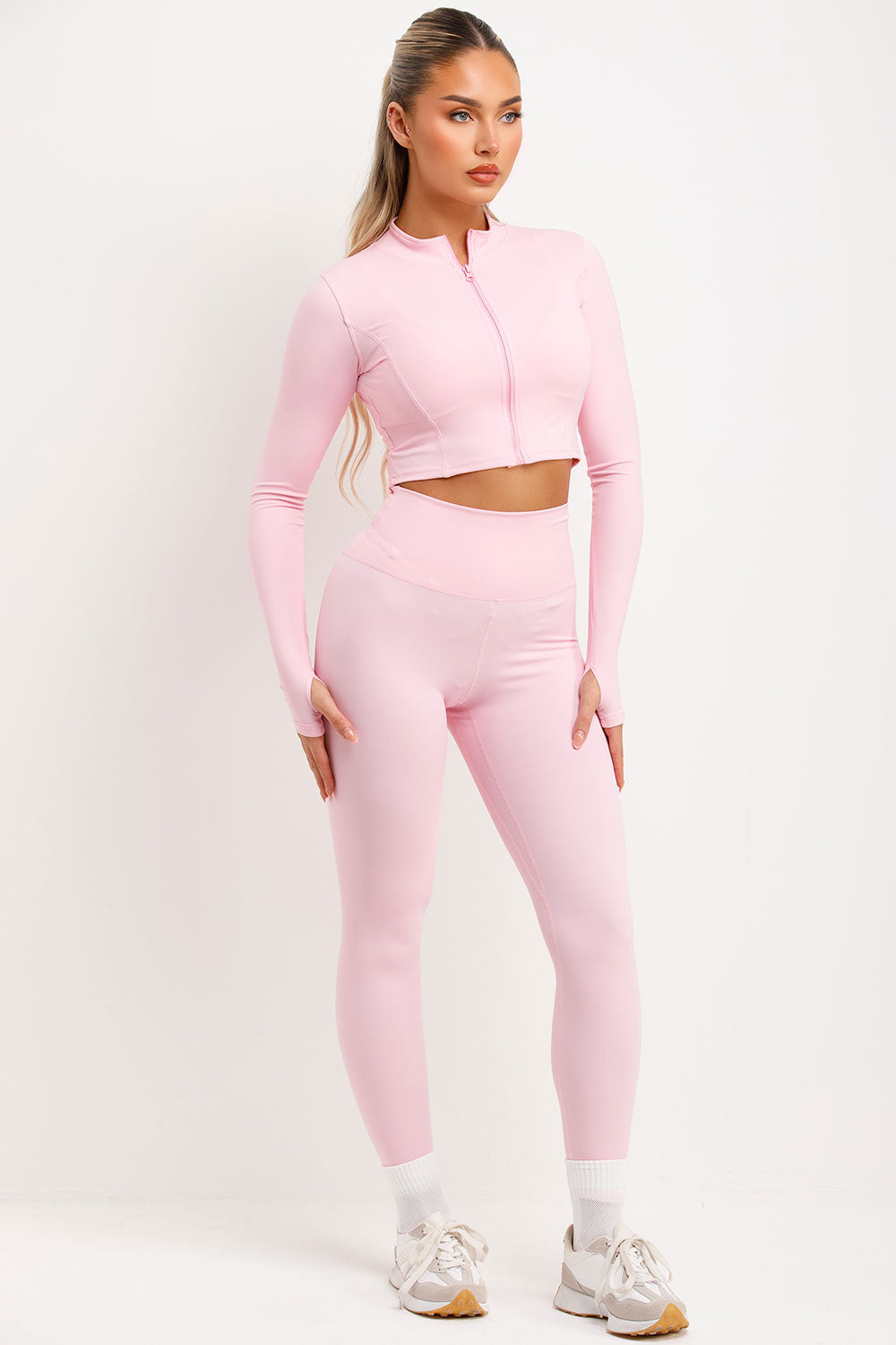 Zip Up Sports Jacket Bralette and Seamless Leggi | Xtralitty