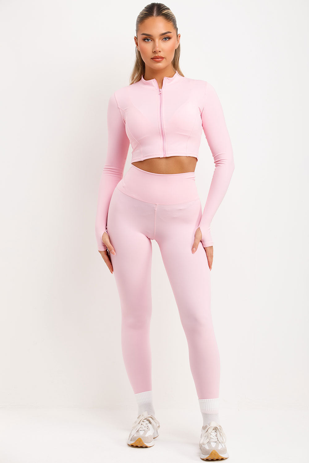 Zip Up Sports Jacket Bralette and Seamless Leggi | Xtralitty