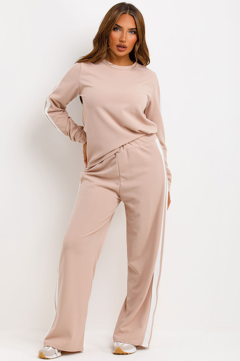 Long Sleeve Top and Trouser Loungewear Set with | Xtralitty