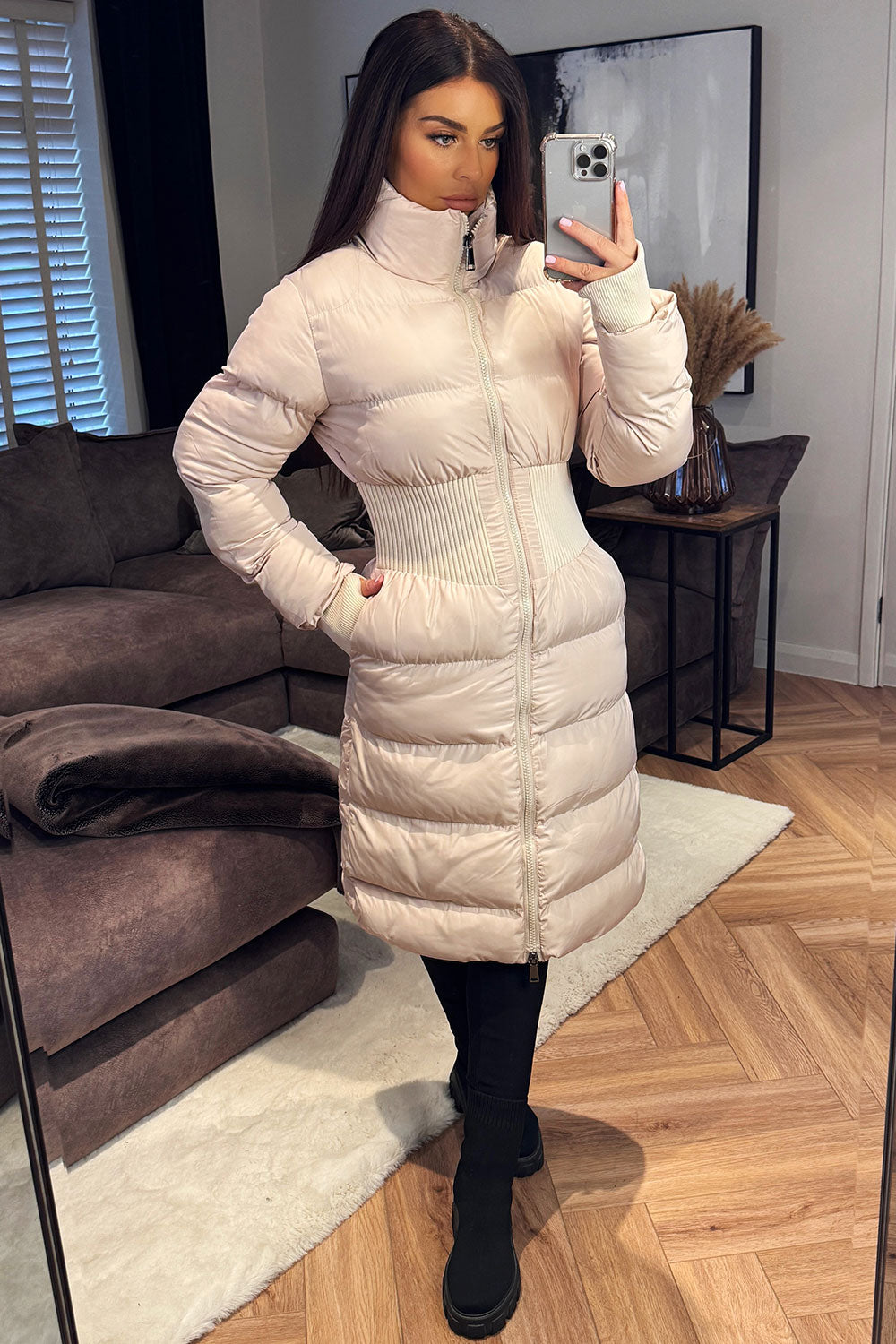 Puffer Padded Winter Coat with Contour Structure | Xtralitty