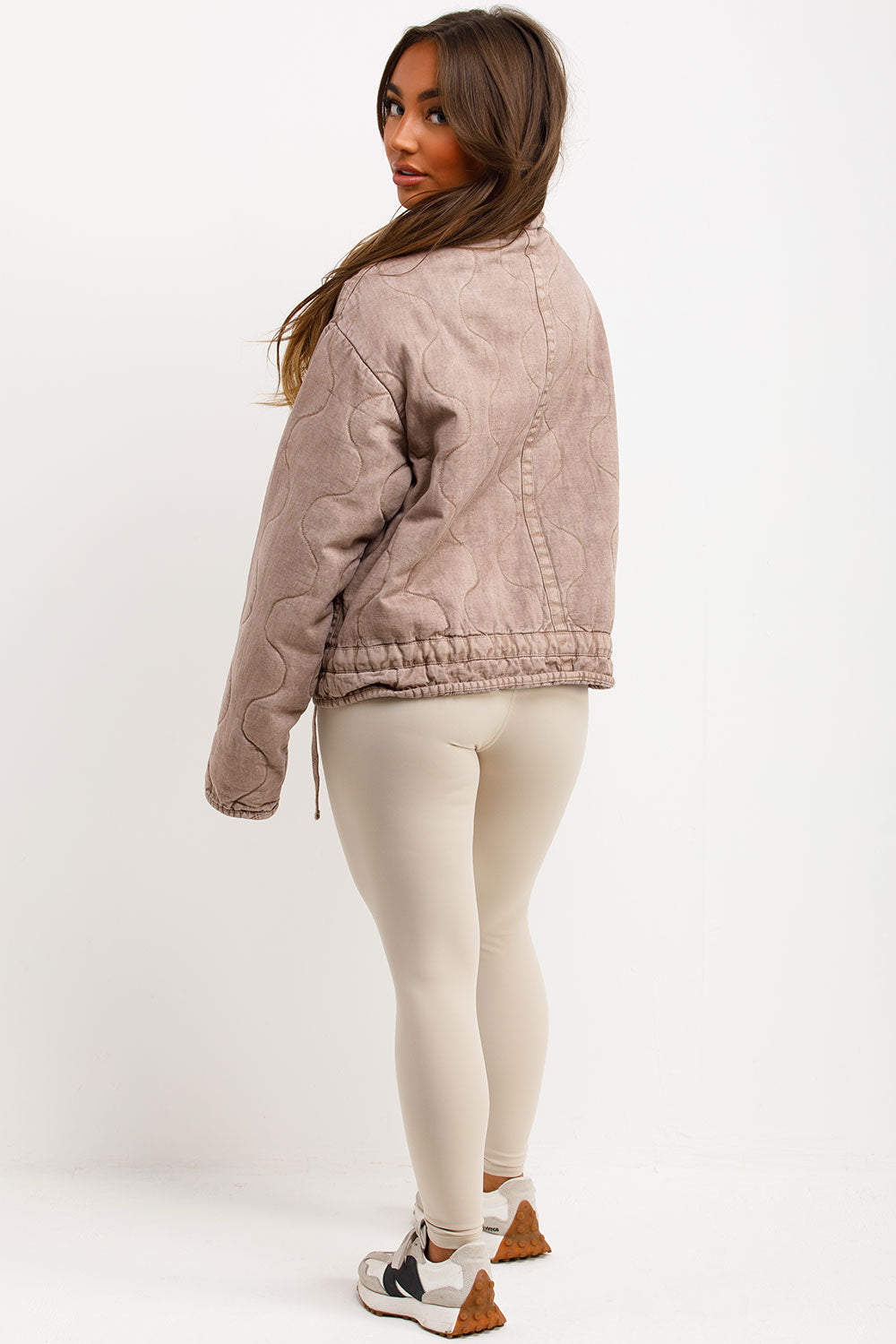 Quilted Jacket with Adjustable Drawstring Hem Do | Xtralitty