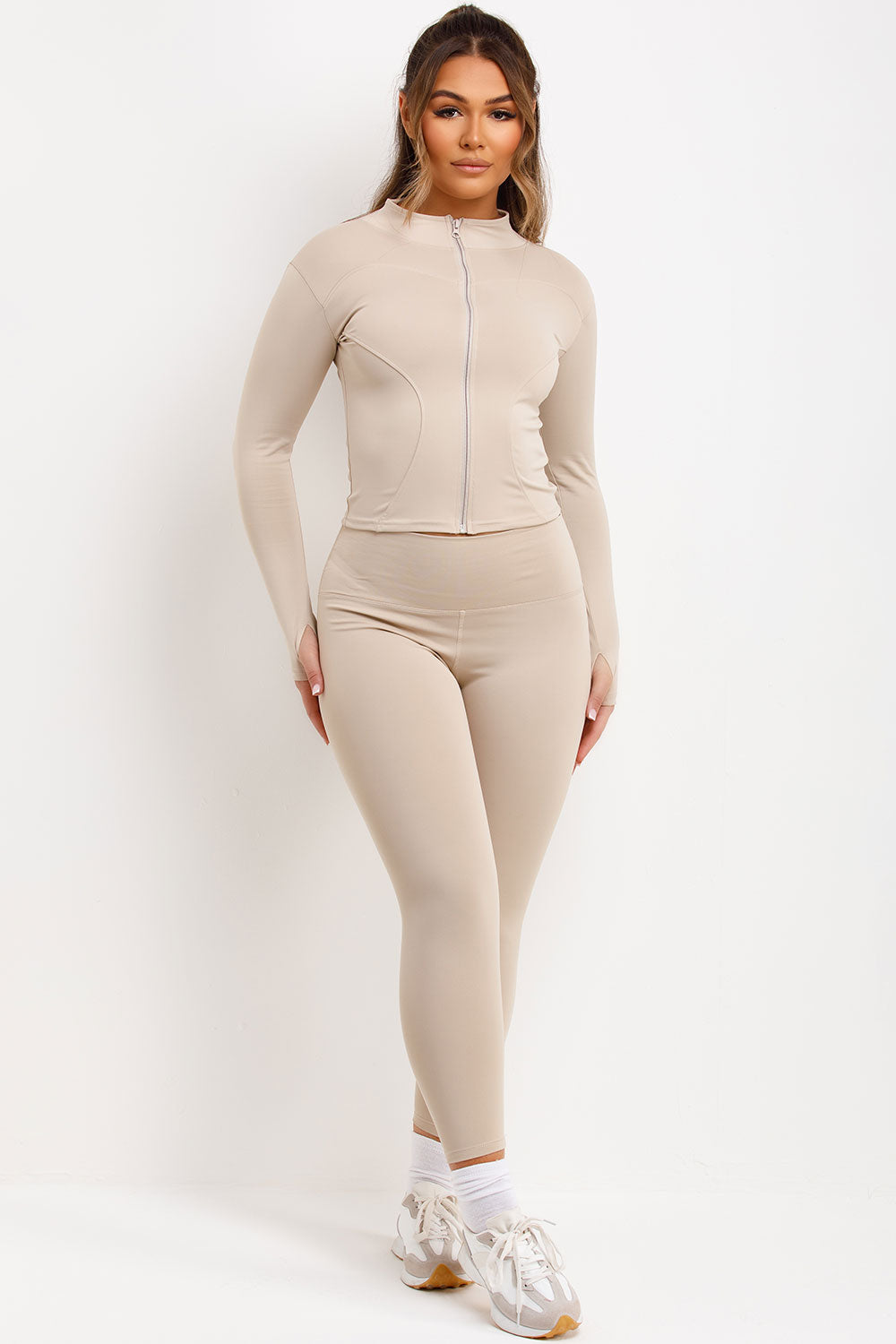 Zip Up Sports Jacket and Seamless Leggings Co Or | Xtralitty
