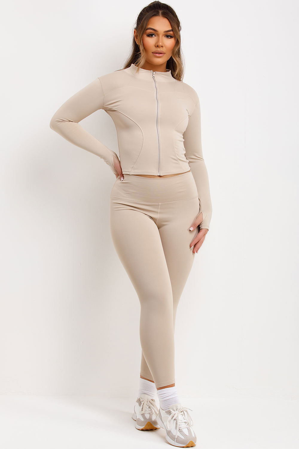 Zip Up Sports Jacket and Seamless Leggings Co Or | Xtralitty