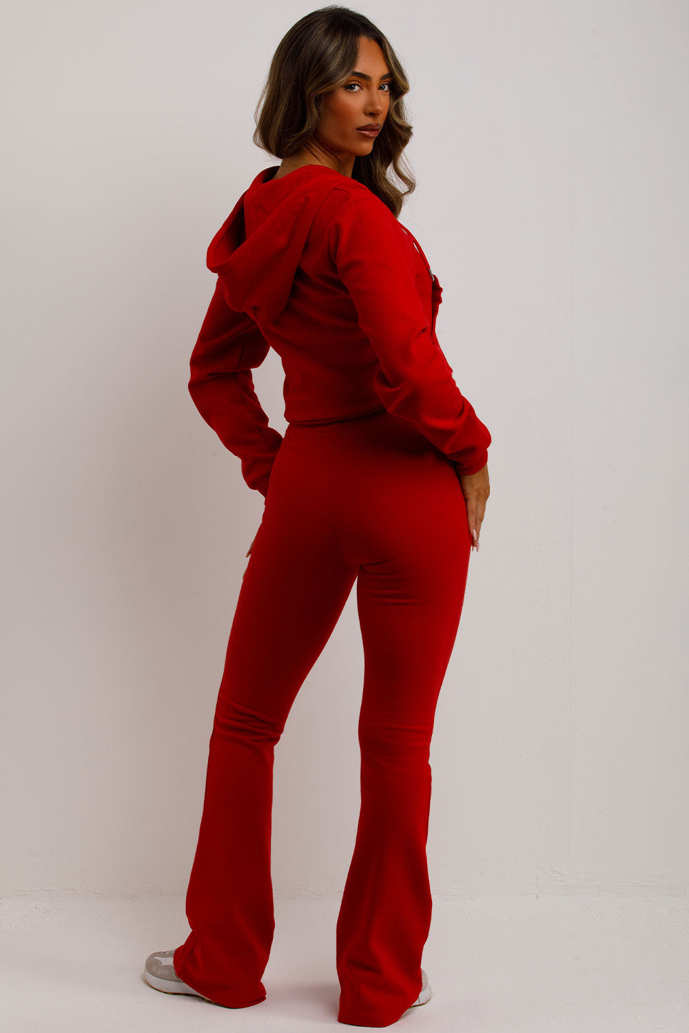 Crop Sweatshirt Hoodie and Bell Bottom Trousers | Xtralitty