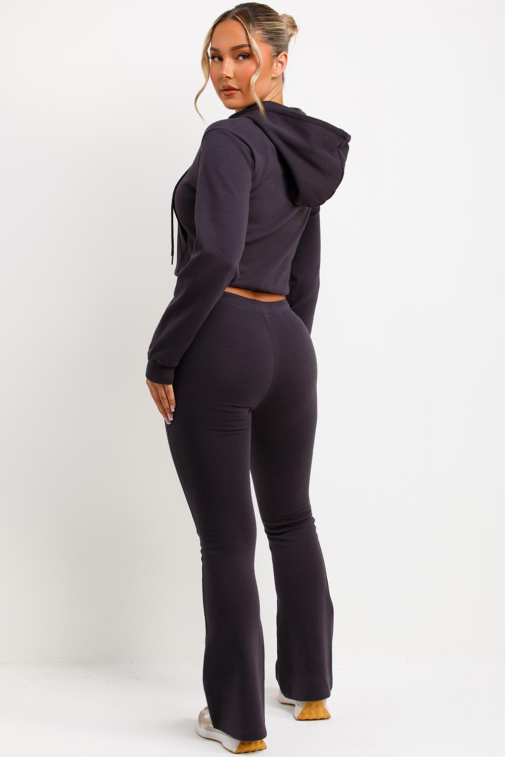 Crop Sweatshirt Hoodie and Bell Bottom Trousers | Xtralitty