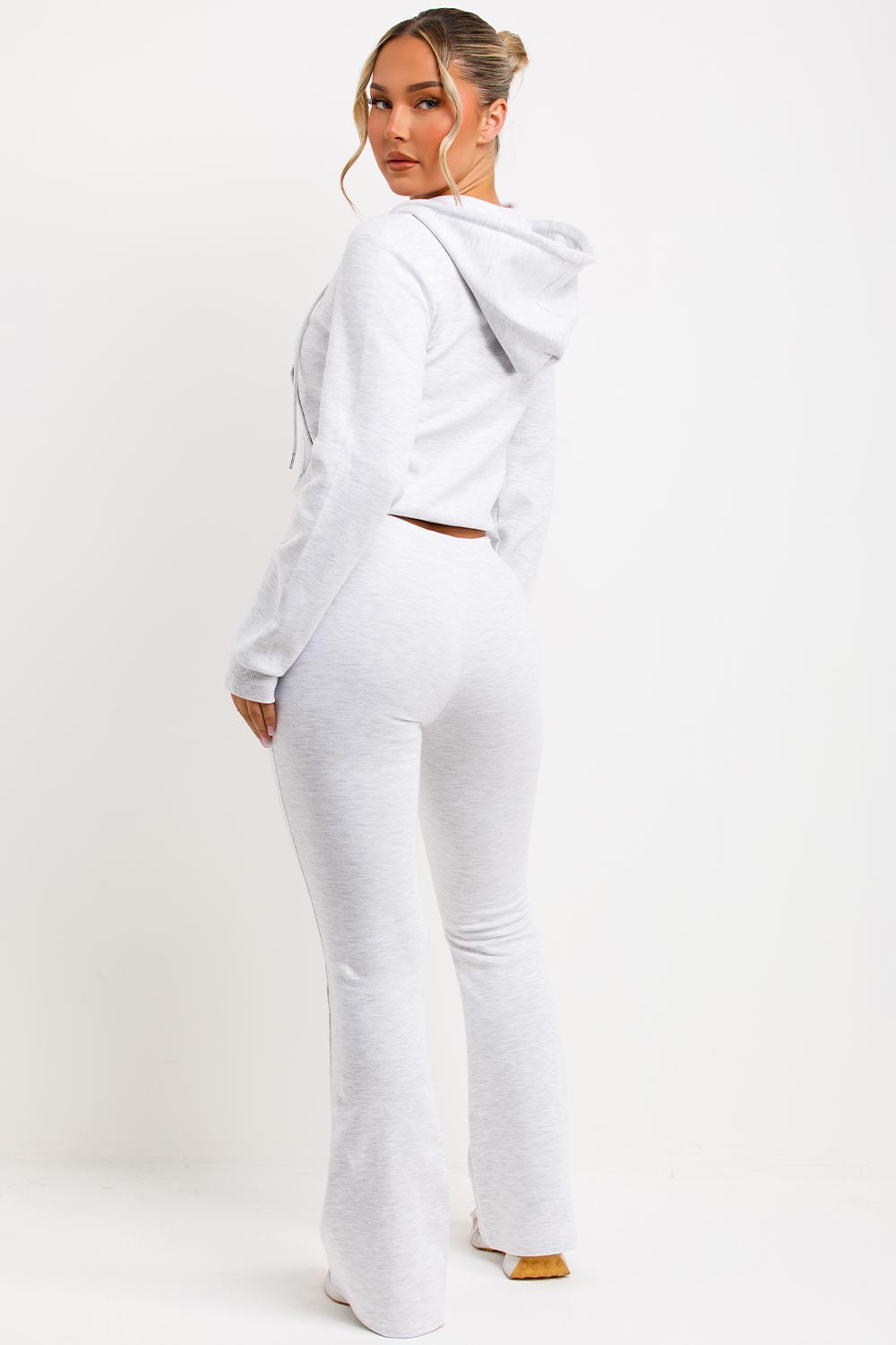 Crop Sweatshirt Hoodie and Bell Bottom Trousers | Xtralitty