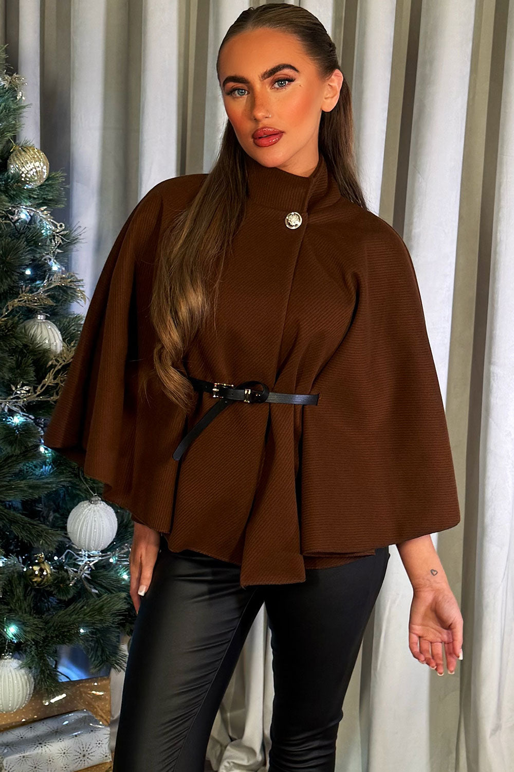 Cape with Belt Brown | Xtralitty