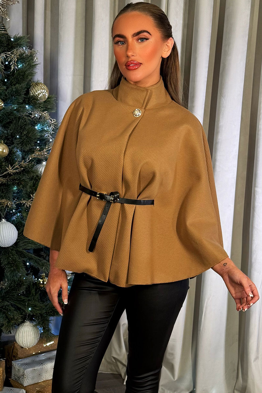 Cape with Belt Tan | Xtralitty