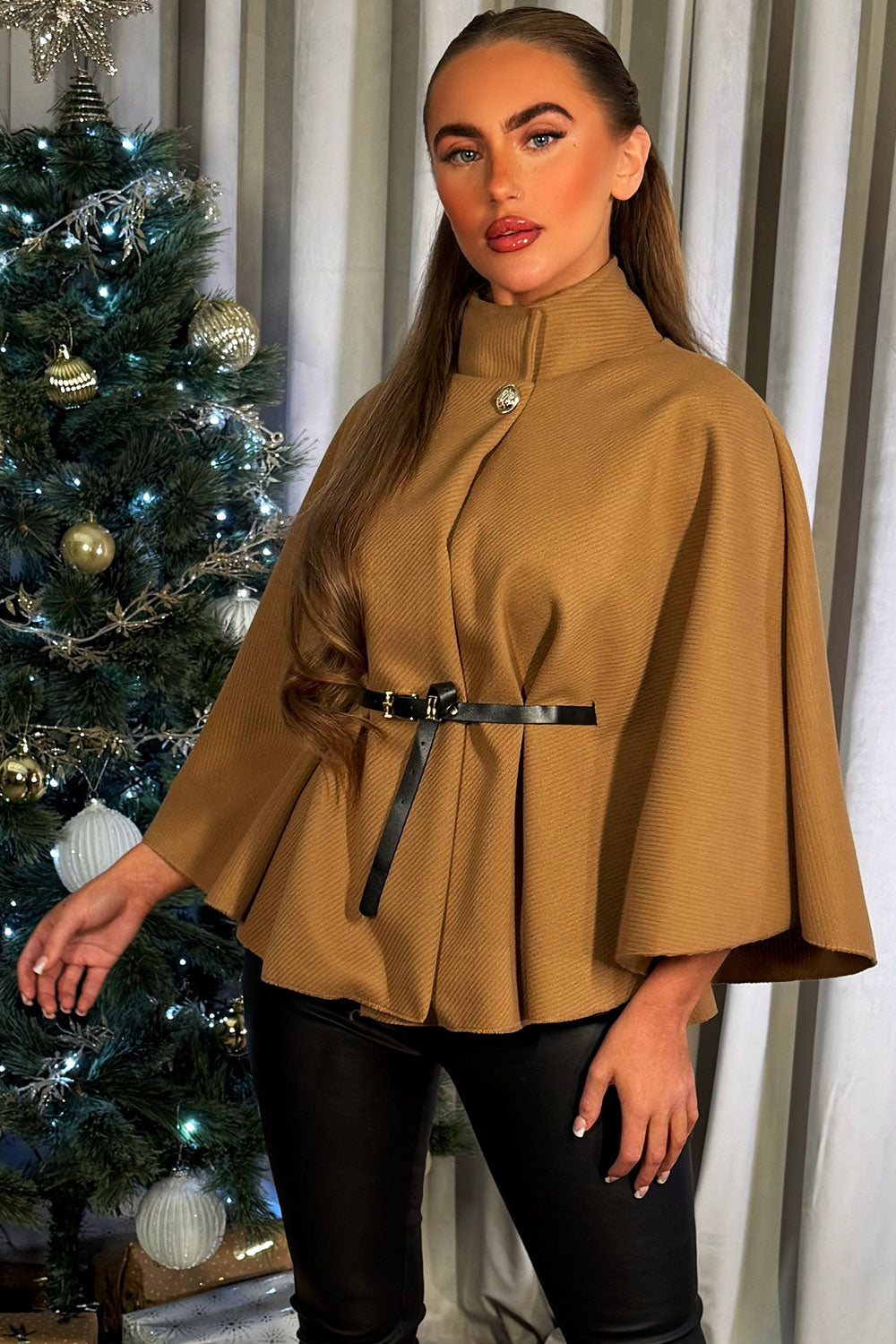 Cape with Belt Tan | Xtralitty