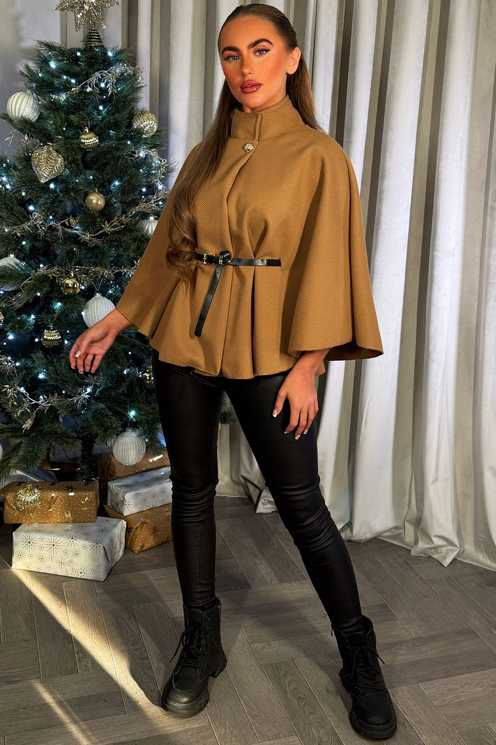 Cape with Belt Tan | Xtralitty