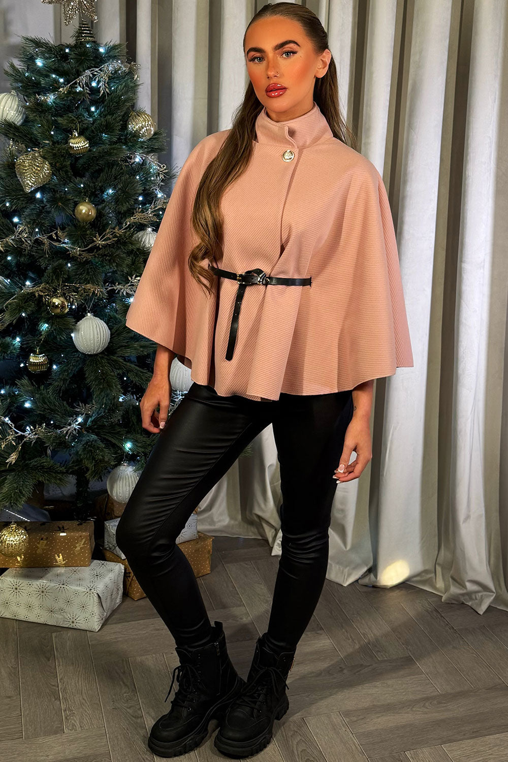 Cape with Belt Pink | Xtralitty