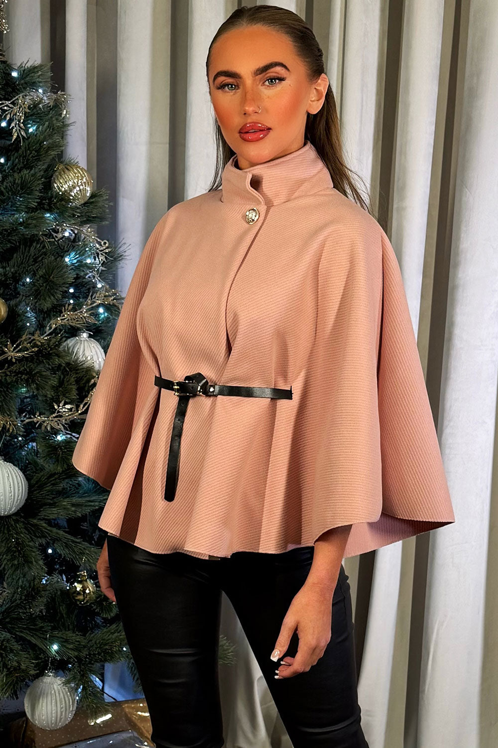 Cape with Belt Pink | Xtralitty