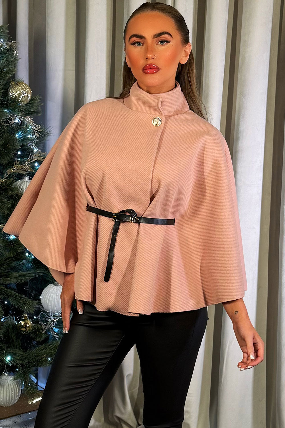 Cape with Belt Pink | Xtralitty