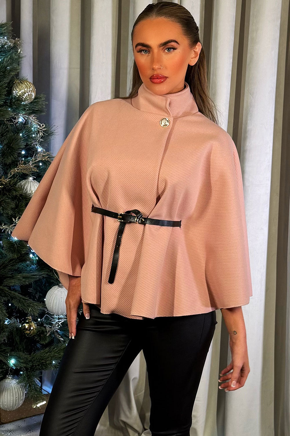 Cape with Belt Pink | Xtralitty