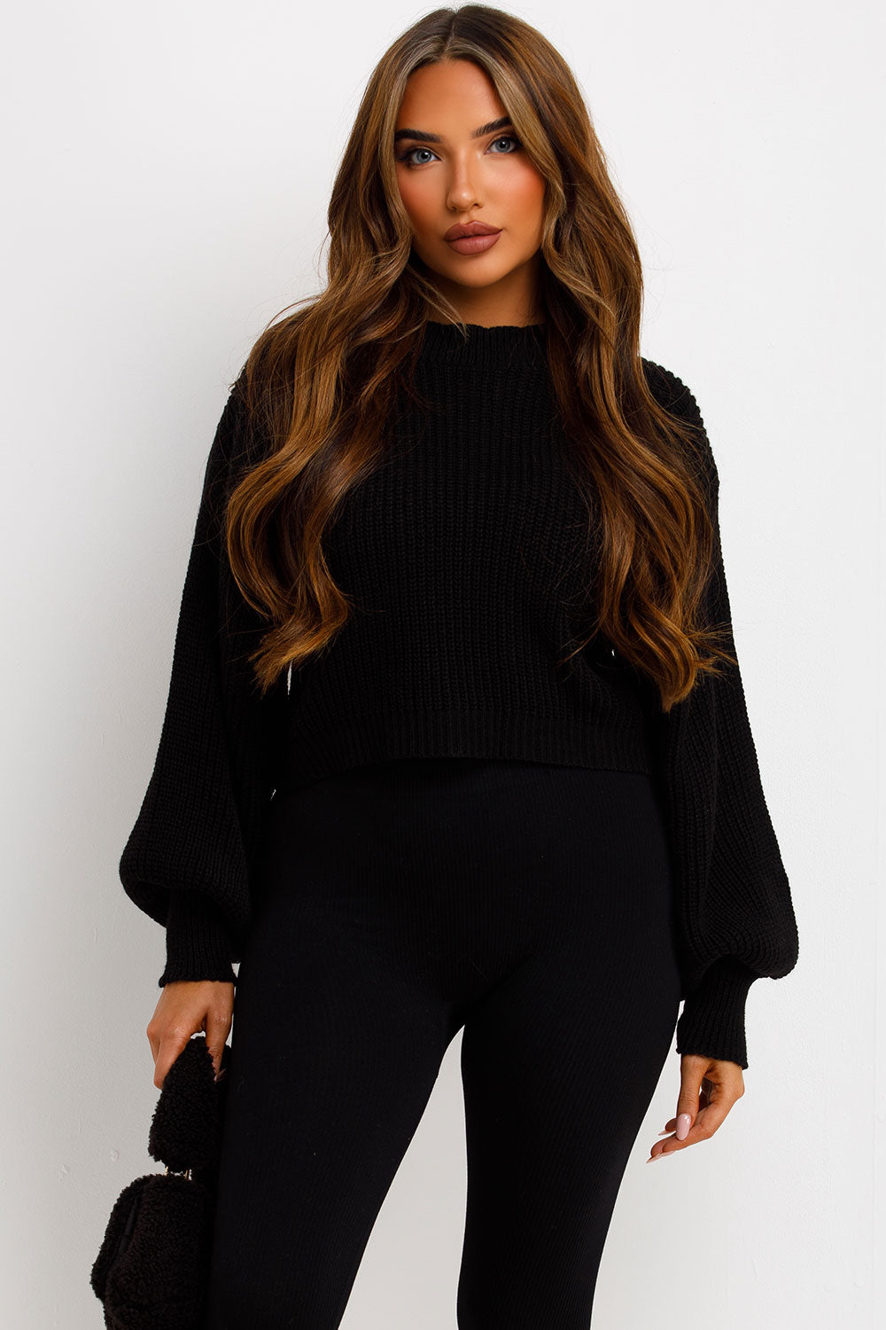 Knitted Jumper Oversized Black | Xtralitty