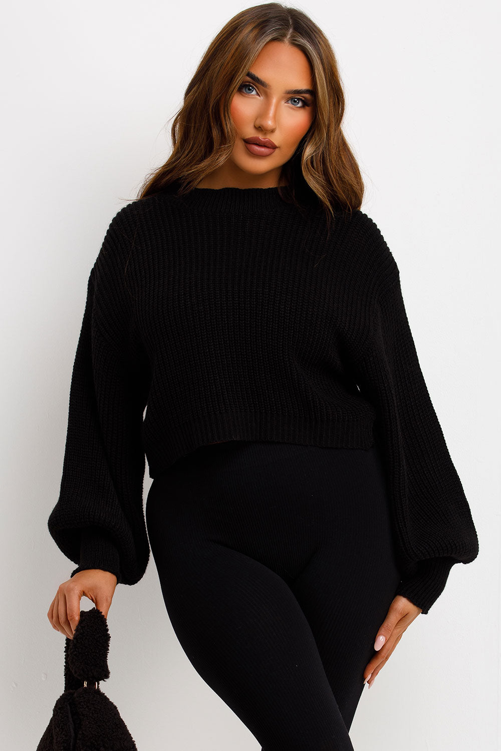 Knitted Jumper Oversized Black | Xtralitty