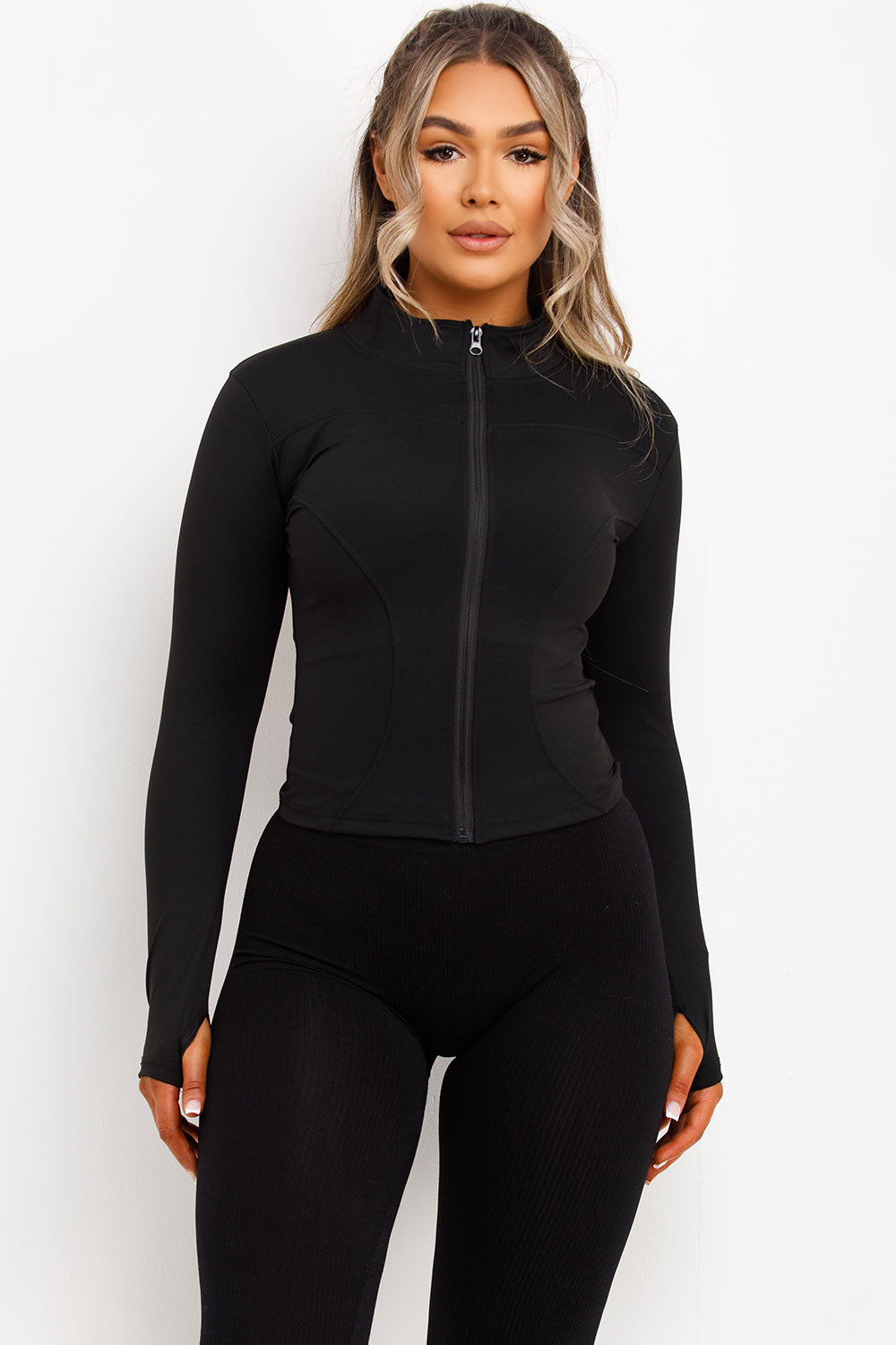 Sculpt Sports Gym Jacket Black | Xtralitty