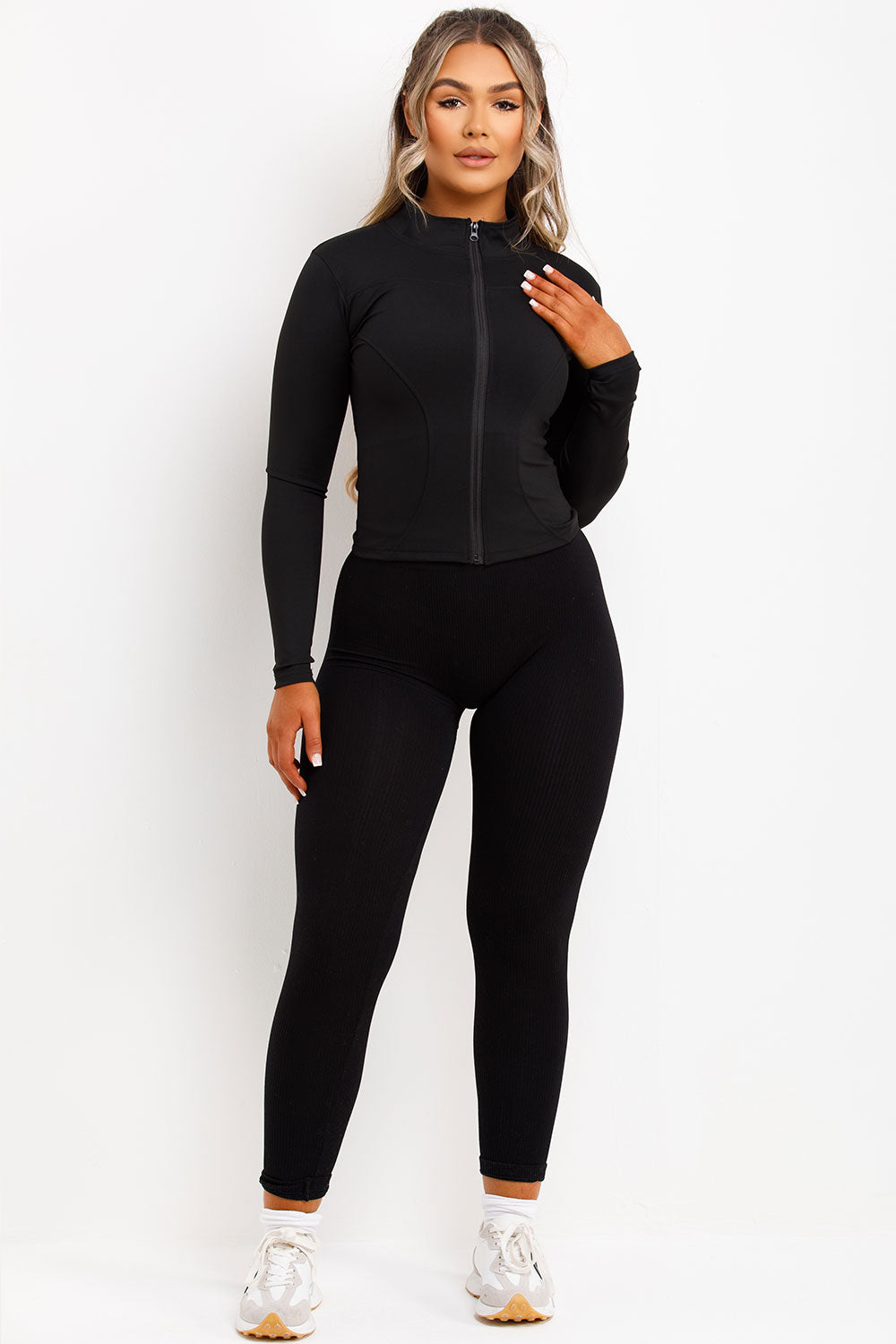 Sculpt Sports Gym Jacket Black | Xtralitty