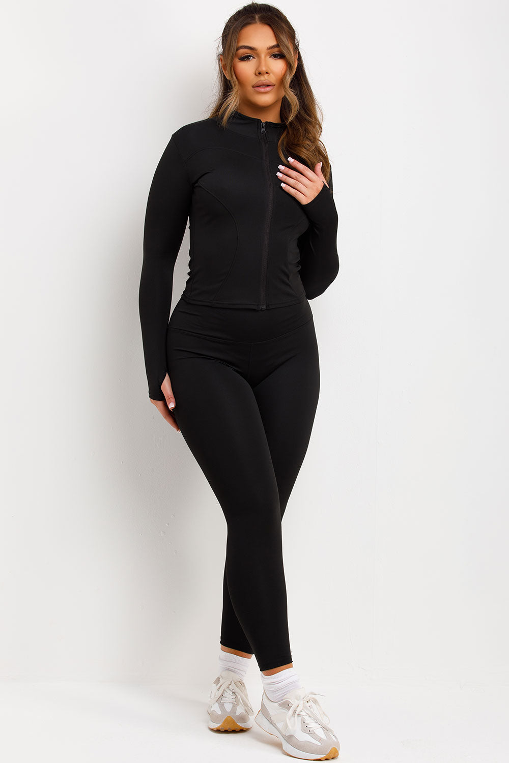 Zip Up Sports Jacket and Seamless Leggings Co Or | Xtralitty
