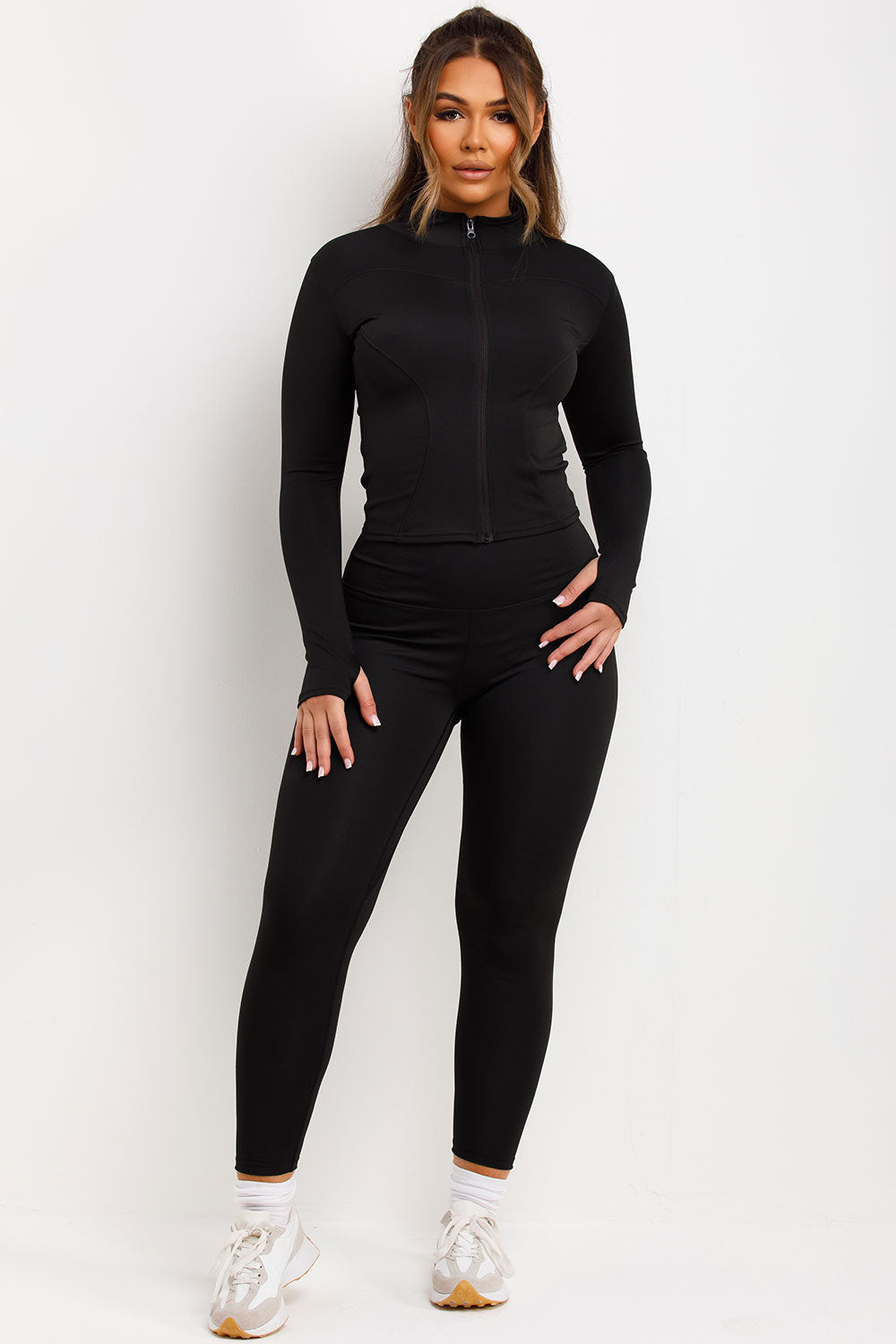 Zip Up Sports Jacket and Seamless Leggings Co Or | Xtralitty