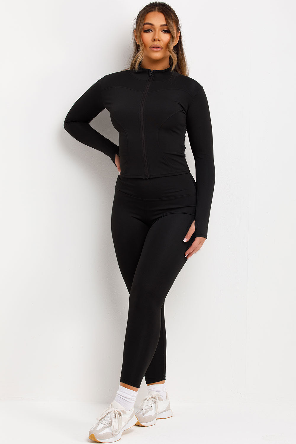 Zip Up Sports Jacket and Seamless Leggings Co Or | Xtralitty