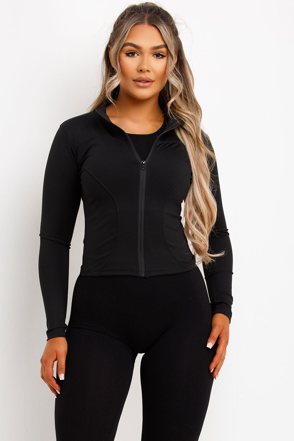 Sculpt Sports Gym Jacket Black | Xtralitty