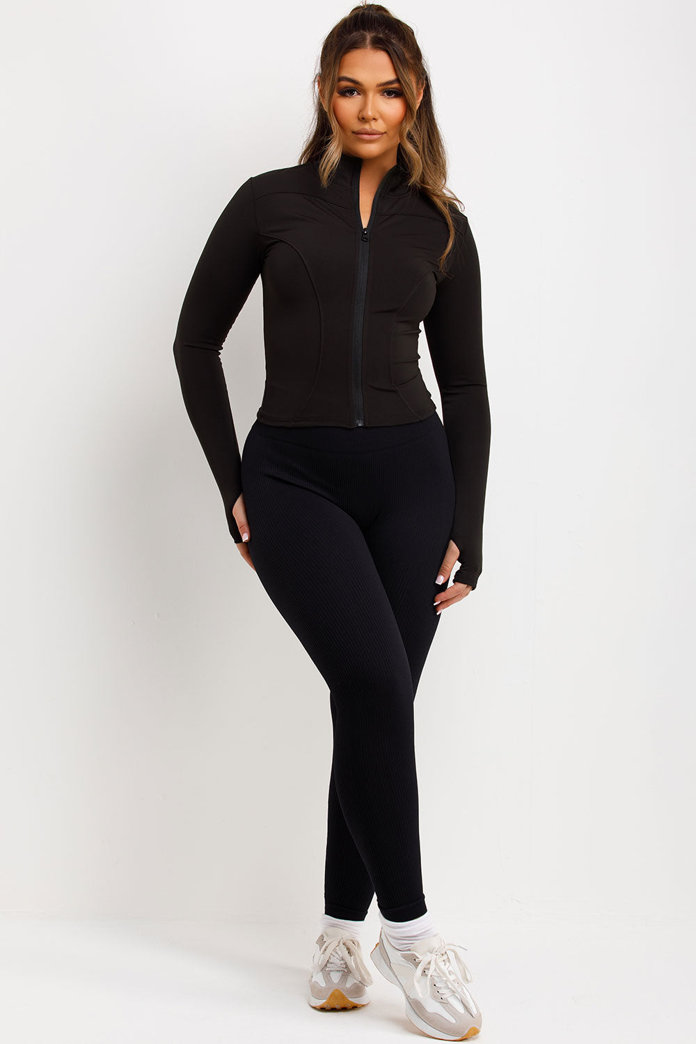 Sports Zip Up Jacket Black | Xtralitty